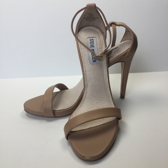 Steve Madden Shoes - STEVE MADDEN Tan 'Stecy' Leather Heels 7.5M EUC